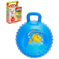 Мяч-прыгун с ручкой &laquo;Сказочные истории&raquo;, массажный, d=45 cм, 350 г, цвета МИКС