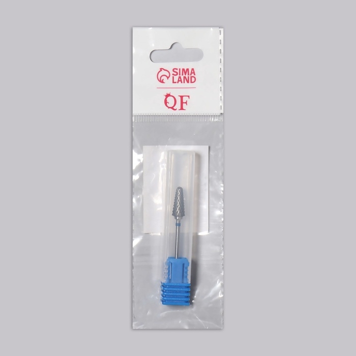 Фреза твердосплавная для маникюра «Конус», средняя нарезка, 6 × 15 мм, в пластиковом футляре Фреза твердосплавная для маникюра «Конус», средняя нарезка, 6 × 15 мм, в пластиковом футляре