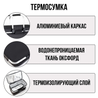 Термосумка с каркасом, 25 л, чёрная Термосумка с каркасом, 25 л, чёрная