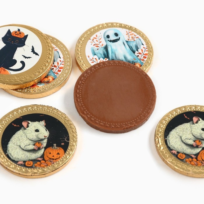 Хэллоуин: Шоколадные монеты в мешочке &laquo;Сладость или жизнь&raquo;