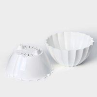 Кашпо для цветов с автополивом &laquo;Ракушка&raquo;, 2,4 л, цвет белый