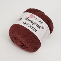 Пряжа "Bouquet Unicolor" 100% хлопок 200м/100г (3209 коричневый) Пряжа "Bouquet Unicolor" 100% хлопок 200м/100г (3209 коричневый)