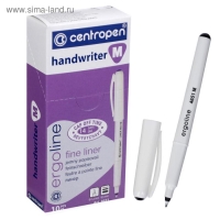 Ручка капиллярная 1.2 мм Centropen "Handwriter" 4651, линия 0,5 мм, цвет чёрный , трехгранная Ручка капиллярная 1.2 мм Centropen "Handwriter" 4651, линия 0,5 мм, цвет чёрный , трехгранная