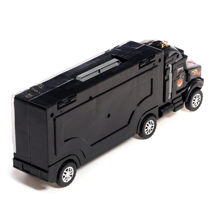 Грузовик &laquo;Перевозчик&raquo;, 6 металлических машин в комплекте + игра