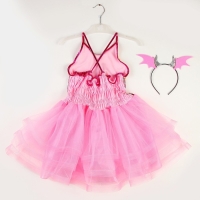 Карнавальный набор &laquo;Дракончик&raquo;: розовое платье, ободок