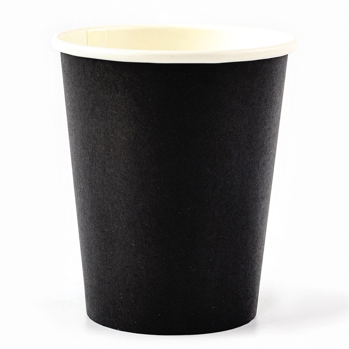 Набор посуды одноразовый «Чёрный», 12 стаканов, 12 тарелок Набор посуды одноразовый «Чёрный», 12 стаканов, 12 тарелок