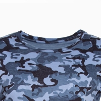 Футболка мужская камуфляж пятна, цвет серо-голубой, размер 46 Футболка мужская камуфляж пятна, цвет серо-голубой, размер 46