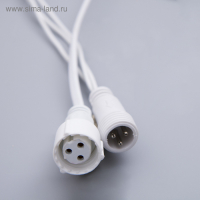 Гирлянда «Нить» 10 м, IP65, УМС, белая нить, 100 LED, свечение мульти, 220 В Гирлянда «Нить» 10 м, IP65, УМС, белая нить, 100 LED, свечение мульти, 220 В