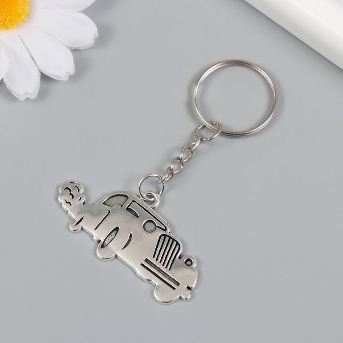 Брелок металл "Ретро автомобиль" 2,4х5 см