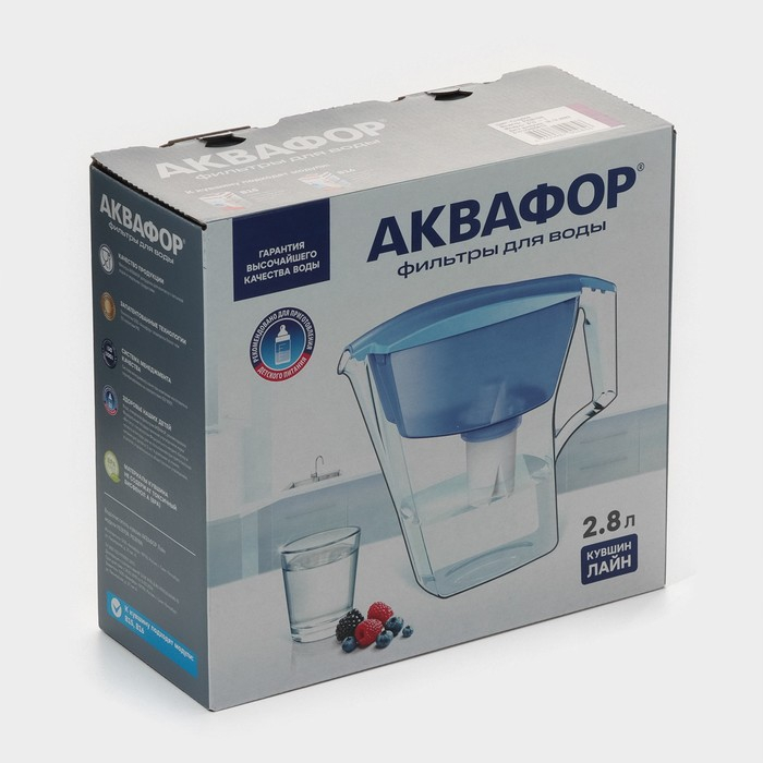 Фильтр-кувшин &laquo;Аквафор-Лайн&raquo;, 2,8 л, цвет синий