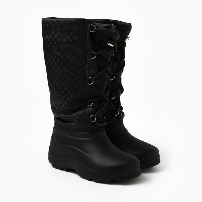 Сноубутсы женские, цвет черный, размер 39-40