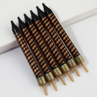 Свечи для торта &laquo;Happy birthday&raquo;, 6 шт., 9 х 0,8 см