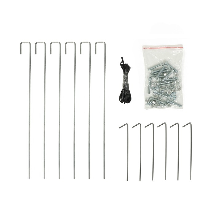 Теплица, 4,9 &times; 2,45 &times; 2,1 м, оцинкованный металл, профиль d = 25 мм, чехол из спанбонда 90 г/м&sup2;