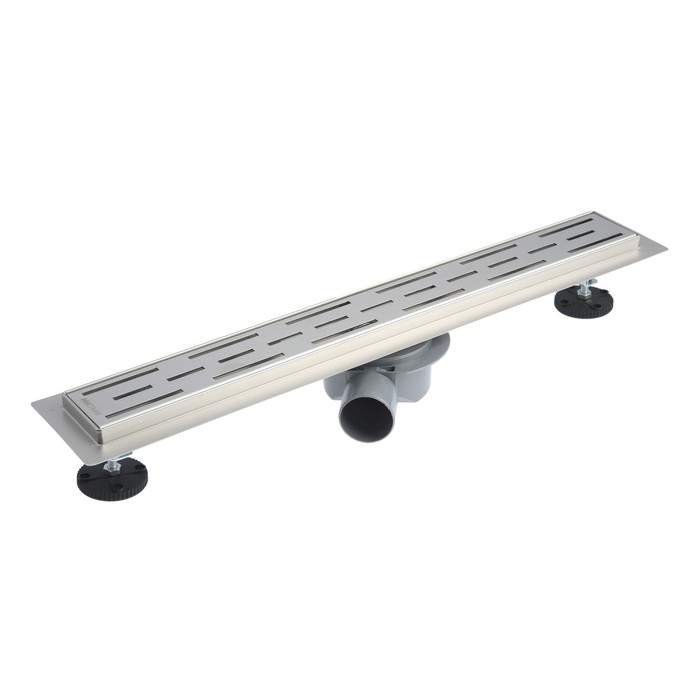 Трап линейный AFLORN AF20207-60, 600х70 мм, c флaнцeм своб. вращения 360&deg;, нерж. сталь