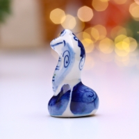 Новый год. Сувенир символ года "Змея Жан", гжель Новый год. Сувенир символ года "Змея Жан", гжель