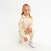 Комбинезон для девочки MINAKU: Casual collection KIDS цвет бежевый, рост 122