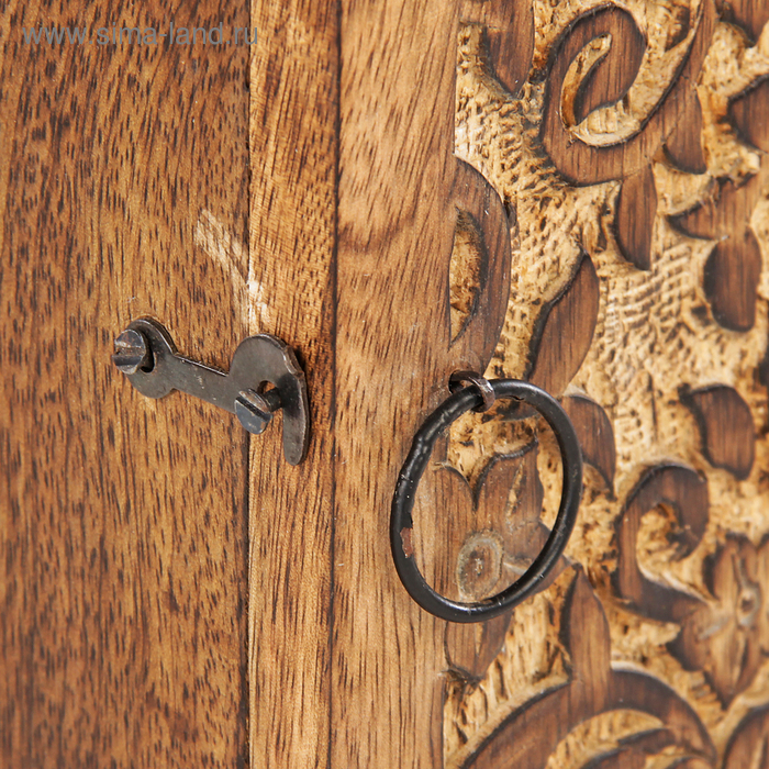 Ключница "Узоры из цветов" дерево 21*9*26 см