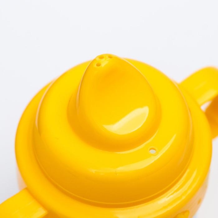 Поильник детский с твёрдым носиком &laquo;Фруктовая тусовка&raquo;, 150 мл., с ручками, цвет оранжевый