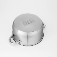 Набор кастрюль из нержавеющей стали Доляна &laquo;Гретте&raquo;, 3 предмета: 2,3 л, 3,2 л, 4,2 л, крышки