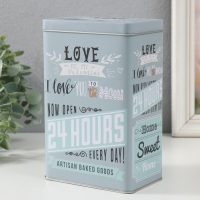 Шкатулка металл прямоугольная "Я люблю тебя до луны" 7,8х12,2х18,6 см