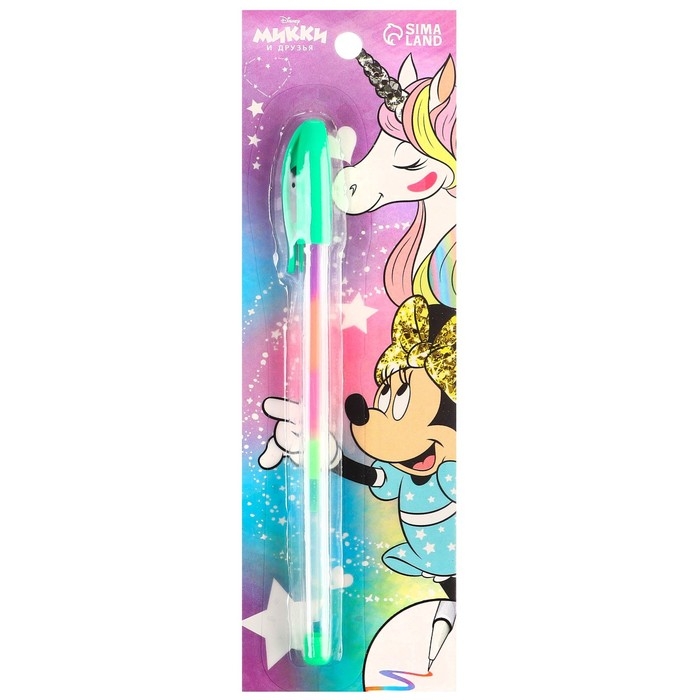 Ручка шариковая, многоцветная, Минни Маус и Единорог Ручка шариковая, многоцветная, Минни Маус и Единорог