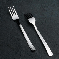 Набор столовых вилок &laquo;Торжество&raquo;, h=17,5 см, толщина 2 мм, 6 шт, цвет серебряный