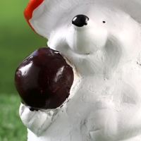 Садовая фигура "Ежик с яблочком" 10х11х18см /// Садовая фигура "Ежик с яблочком" 10х11х18см ///