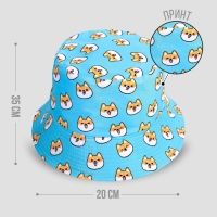 Панама &laquo;Корги&raquo;, цвет голубой