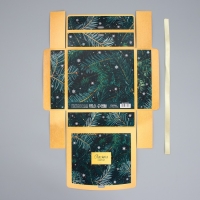 Коробка подарочная новогодняя складная &laquo;Счастья в новом году&raquo;, 20 х 18 х 5 см, Новый год