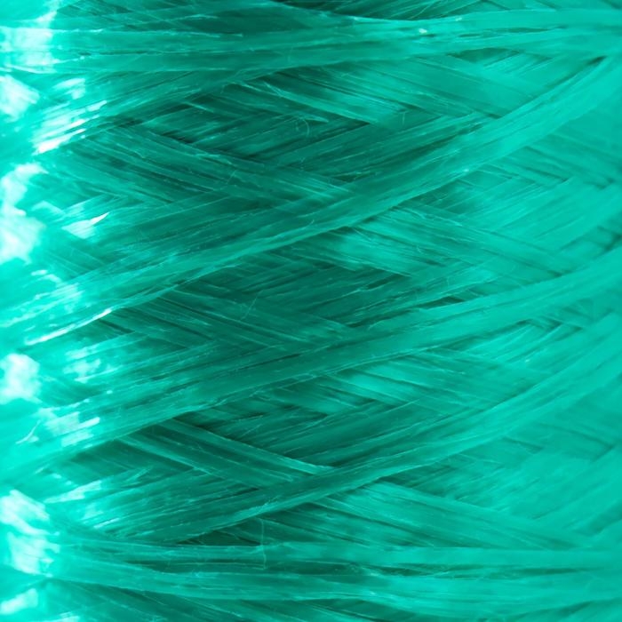 Пряжа "Для вязания мочалок" 100% полипропилен 400м/100&plusmn;10 гр в форме цилиндра (изумрудный)