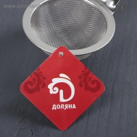 Сито для просеивания с ручкой Доляна &laquo;Фире&raquo;, d=7,9 см, цвет серебристый