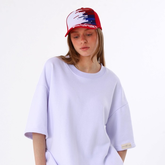 Кепка женская Ru sport, цвет красный, р-р 56 Кепка женская Ru sport, цвет красный, р-р 56