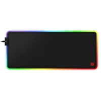 Коврик для мыши Defender Black XXL HUB Light, игровой, 780x300x4 мм, подсветка, чёрный Коврик для мыши Defender Black XXL HUB Light, игровой, 780x300x4 мм, подсветка, чёрный