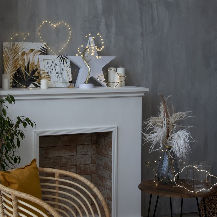 Светодиодная фигура «Облако» 29.5 × 18 см, металл, батарейки ААх2 (не в комплекте), свечение тёплое белое Светодиодная фигура «Облако» 29.5 × 18 см, металл, батарейки ААх2 (не в комплекте), свечение тёплое белое