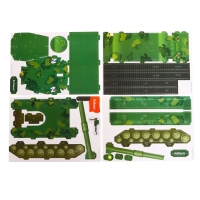 3D Конструктор из пенокартона &laquo;Танк&raquo;, с символикой Z, 46 деталей