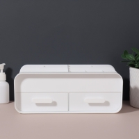 Органайзер 2-х уровн 9секц с 2 ящик 26*16,5*10см бел мат к/кор накл QF