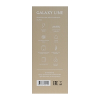 Электровафельница Galaxy GL 2963, 800 Вт, венские вафли, антипригарное покрытие, белая