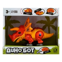 Робот «Динобот», реагирует на прикосновение, световые и звуковые эффекты, металлический, цвет оранжевый Робот «Динобот», реагирует на прикосновение, световые и звуковые эффекты, металлический, цвет оранжевый