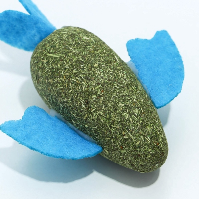 Игрушка для кошек &laquo;Рыба&raquo; из кошачьей мяты, 8 х 2.5 см