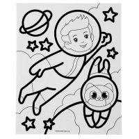 Набор для творчества: лунная фреска и волшебная вышивка &laquo;Космос&raquo;