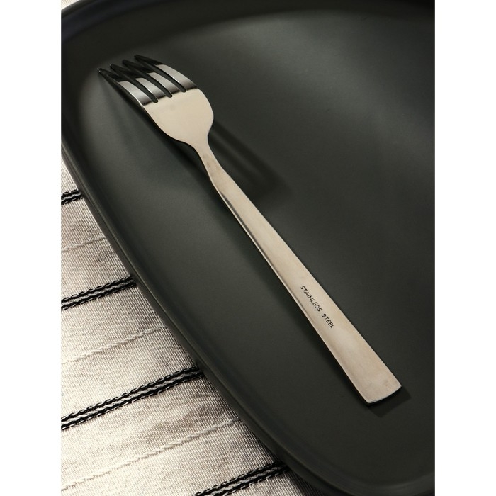 Набор вилок столовых Доляна &laquo;Перту&raquo;, h=20,2 см, 6 шт, цвет серебряный