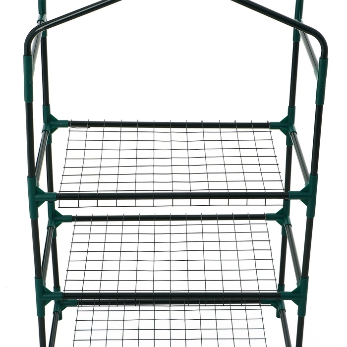 Парник-стеллаж, 3 полки, 110 &times; 40 &times; 65 см, металлический каркас d = 16 мм, чехол плёнка 80 мкм, Greengo