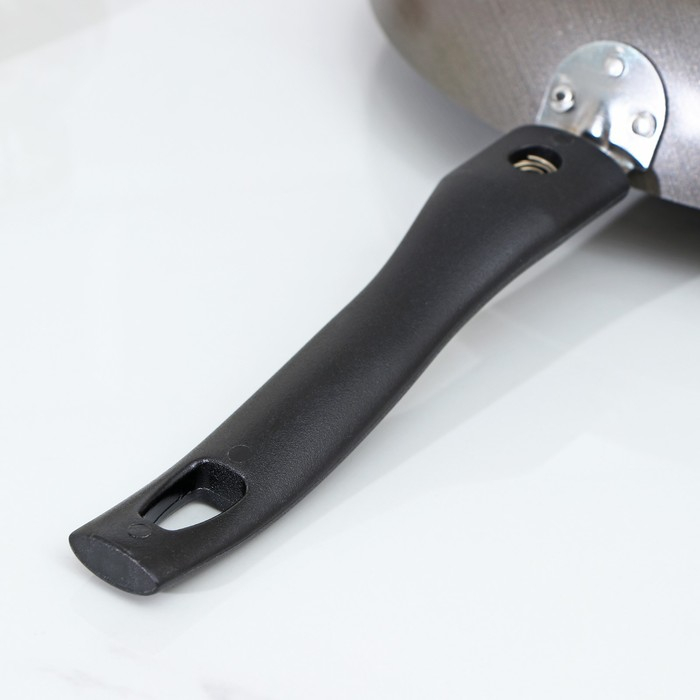 Сковорода Discovery, d=26 см, стеклянная крышка, съёмная ручка, антипригарное покрытие