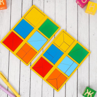 &laquo;Сложи квадрат&raquo; Б.П.Никитин, 1 уровень (мини), цвета МИКС