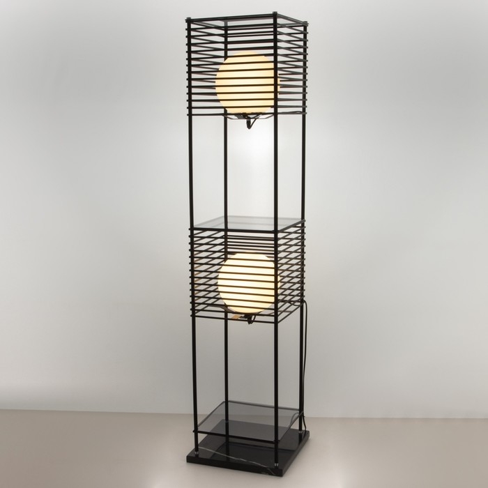 Торшер 19052/2 E27 40Вт черный 32х32х136 см