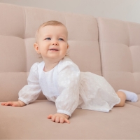 Комплект (Блузка и шорты) для девочки MINAKU цвет белый, рост 86-92 см Комплект (Блузка и шорты) для девочки MINAKU цвет белый, рост 86-92 см