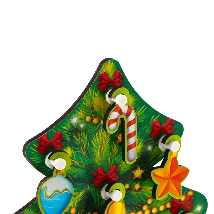 Новогодняя развивающая игрушка &laquo;Новый год! Ёлочка&raquo;, 15 х 20 см