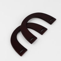 Ручки для сумки деревянные, 11,5 &times; 17 см, цвет коричневый