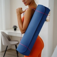 Коврик для йоги Sangh, 183&times;61&times;0,8 см, цвет синий