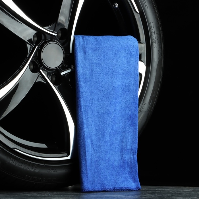 Тряпка для мытья авто, Grand Caratt, микрофибра, 300 г/м&sup2;, 50&times;50 см, синяя